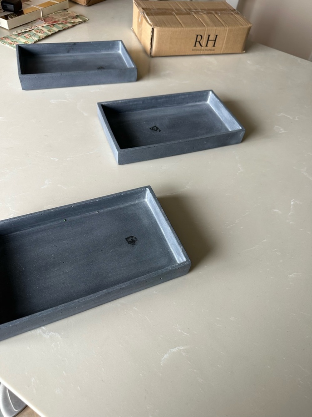 Restoration hardware Concrete Rectangular  dish 🎊🎊🎉🎊🎁🎁🎁